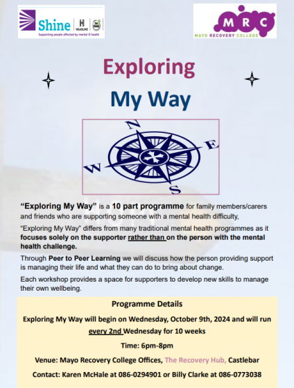 SHINE-Exploring My Way: A 10-Part Programme for Family Members/Carers/Supporters