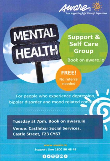 Aware Support and Self-Care Group Castlebar
