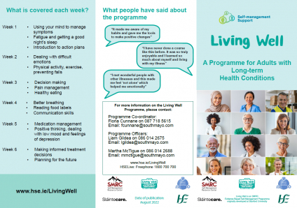 Living Well Programme 2026 (6 Week Programme, beginning on May 27th)